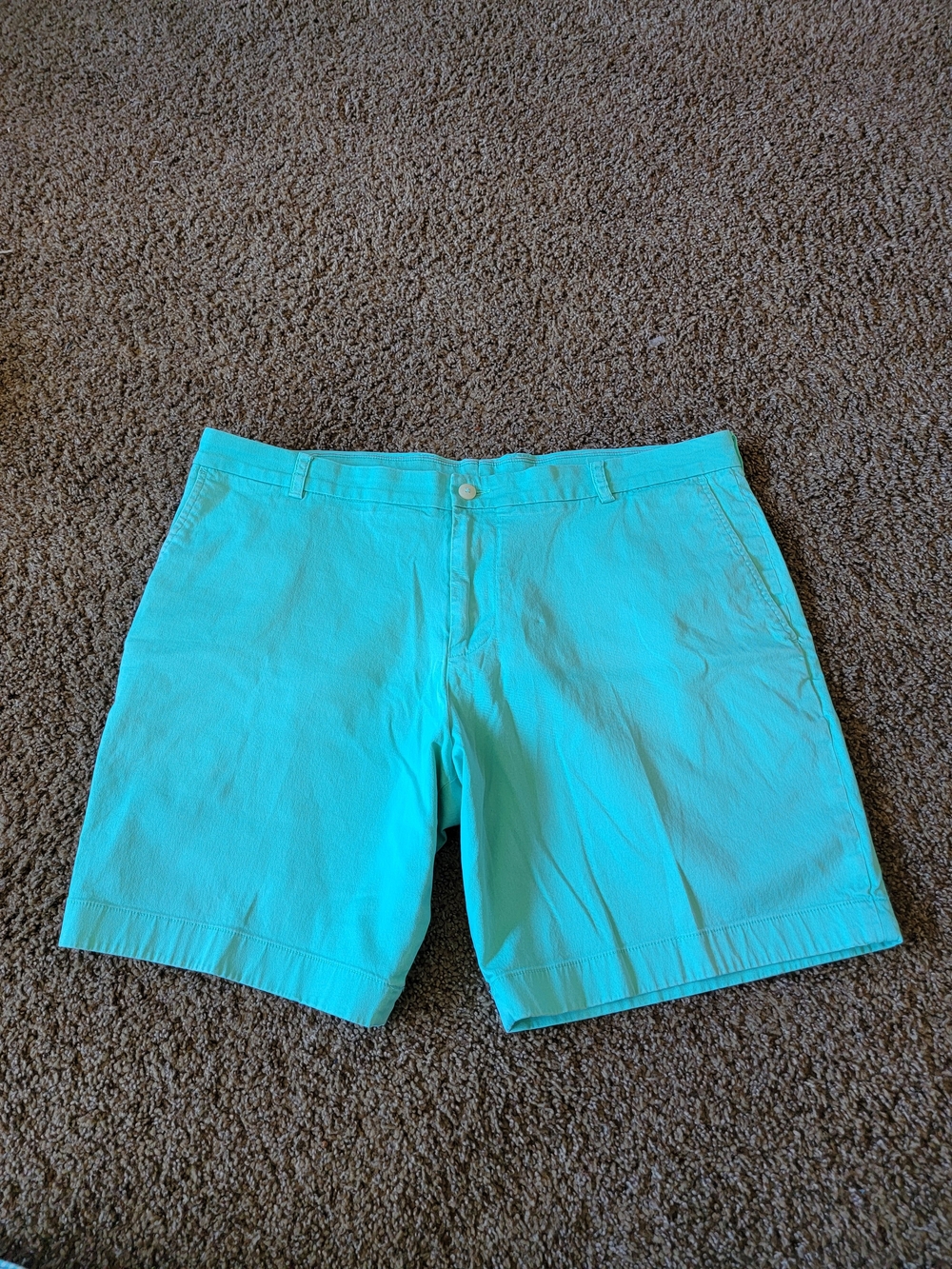Southern Tide Men's Turquoise Flat-Front Shorts 40W